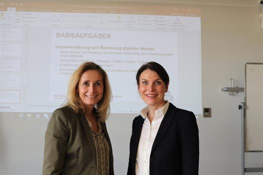Am 14. November 2019 gab Simone Fischer in einem Gastvortrag interessante Einblicke über die Tätigkeit als Pressesprecherin der Hochschule Düsseldorf (HSD).