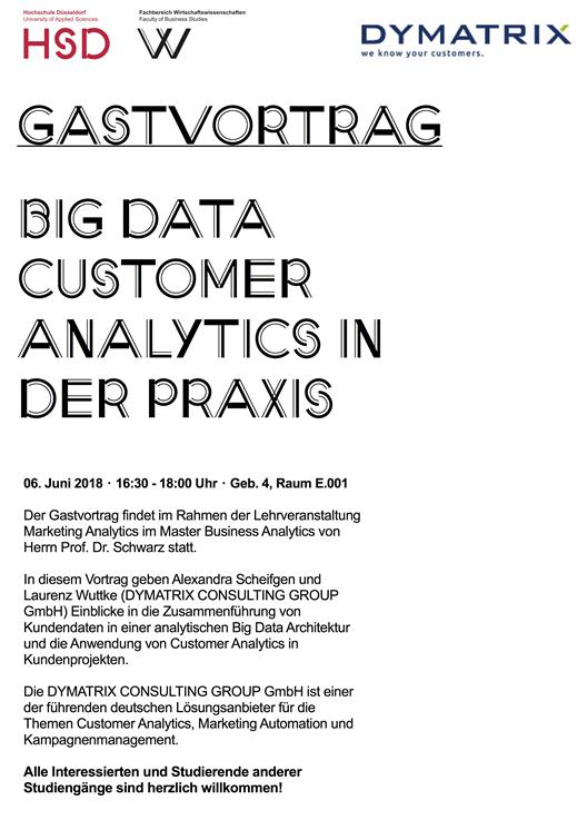 Gastvortrag Big Data Customer Analytics in der Praxis