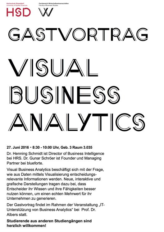Gastvortrag Visual Business Analytics