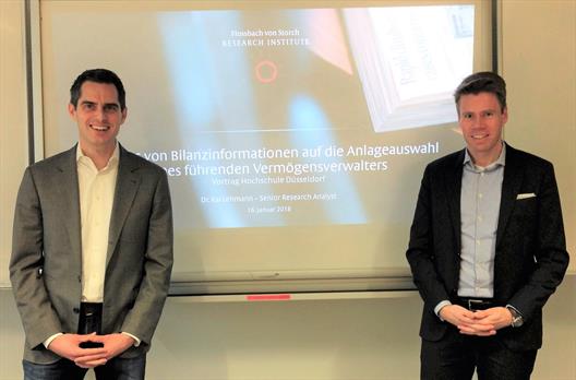 Dr. Kai Lehmann, Senior Research Analyst der Flossbach von Storch AG  (rechts) und Prof. Dr. Dirk Jödicke