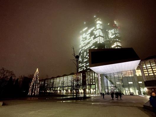 Der Hauptsitz der Europäischen Zentralbank (EZB) in Frankfurt am Main.