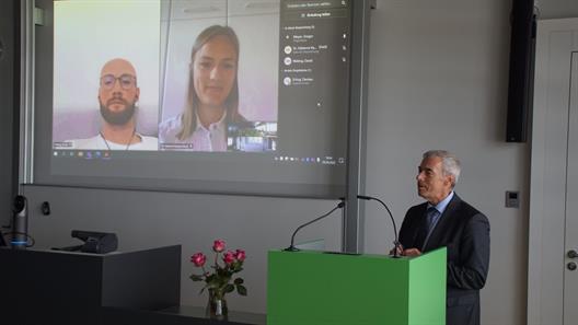 Dr. Stefan Dahm, Mitglied des Vorstandes der Stadtsparkasse Düsseldorf und stellvertretender Vorsitzender des Fördervereins.