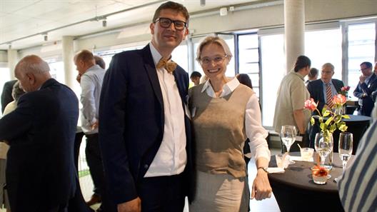 HSD-Vizepräsident Prof. Dr. Olexiy Khabyuk und Dekanin Prof. Dr. Lachmann