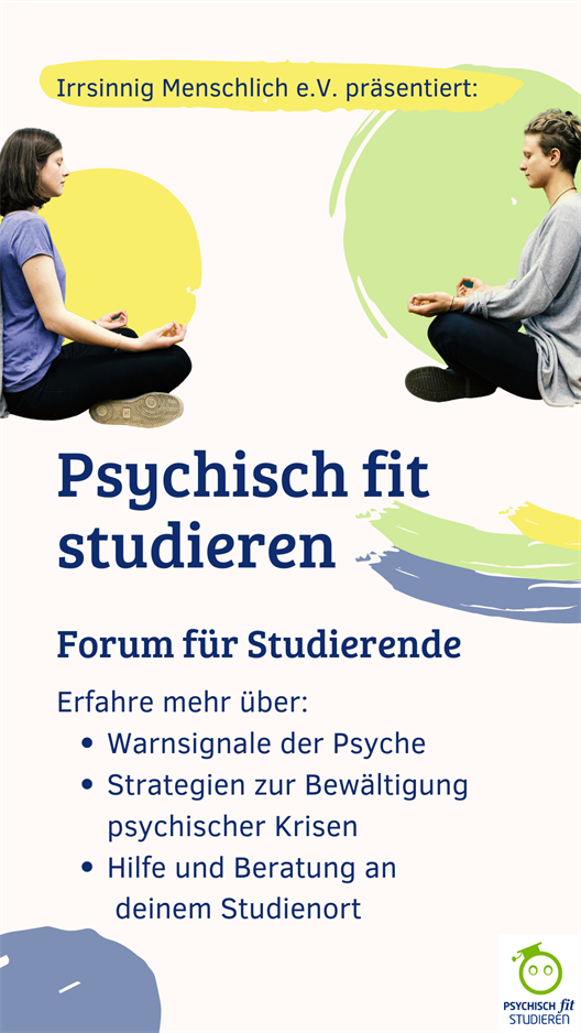 Plakat psychisch fit studieren am 30.11.2022