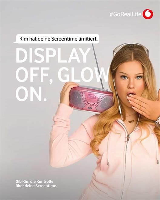 Kampagnenmotiv mit Testimonial Kim