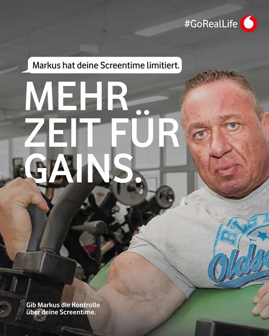 Kampagnenmotiv mit Testimonial Markus