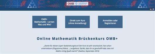 Online Mathematik Brückenkurs (OMB+) 