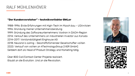 Ralf Mühlenhöver ist Head of Product Strategy and Marketing bei der VIER GmbH.