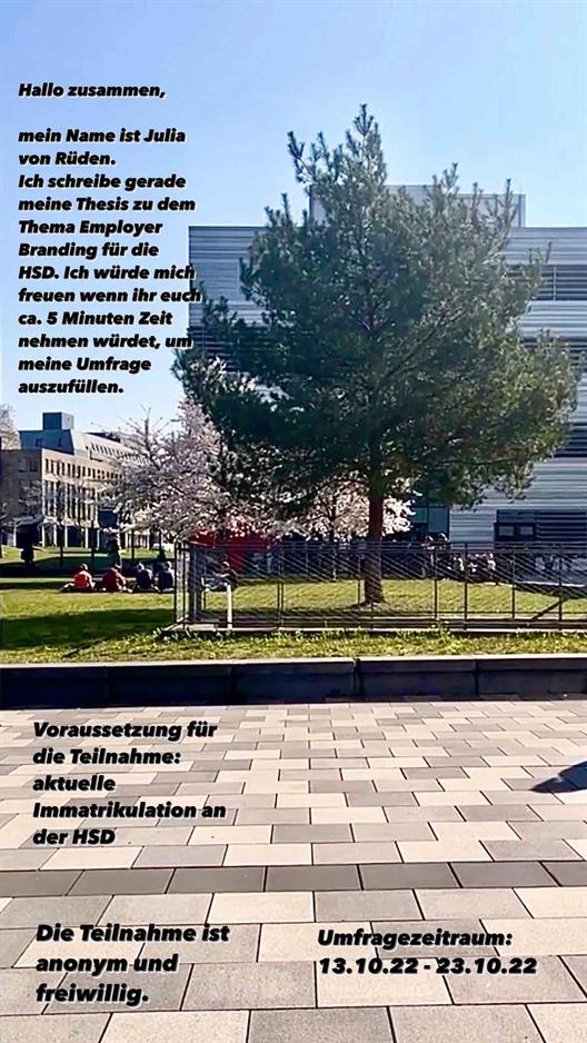 Onlineumfrage Arbeitgebermarke HSD