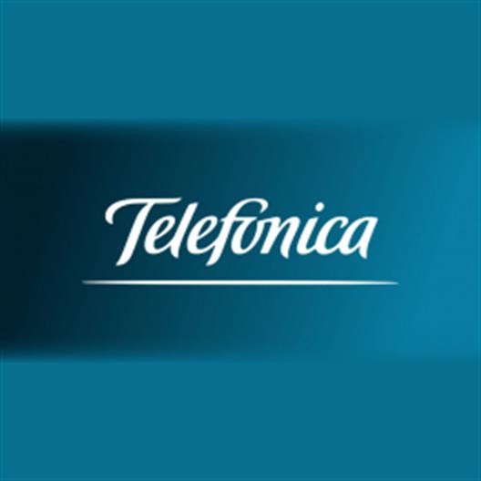 Hier ist das Logo des Unternehmens Telefónica abgebildet.