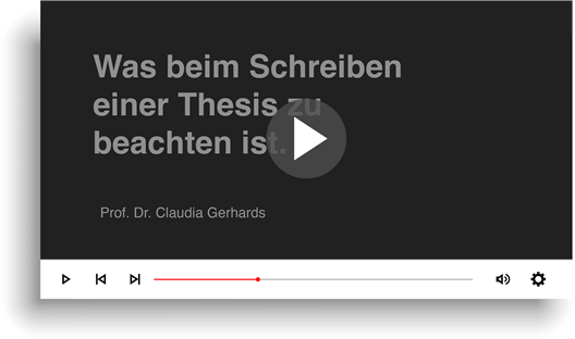 Was beim Schreiben einer Thesis zu beachten gilt